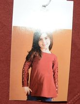 Simply Noelle Curtsy Couture Girls Cutout Long Sleeve Shirt Paprika Size 2T image 6