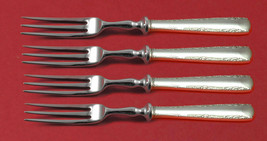 Camellia by Gorham Sterling Silver Fruit Fork Set 4-Piece HHWS 6" Custom - $276.21