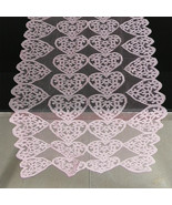 Valentine Table Runner Love-Heart Pattern Lace Festival Decoration 14x72... - $9.12