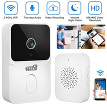 Wireless WiFi Doorbell 2-Way Intercom Bell Chime Video Recording Smart D... - $37.99