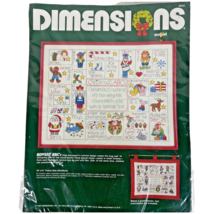 1984 Dimensions Crewel Kit Advent ABCs Chris Davenport Christmas 8042 Vi... - $128.65