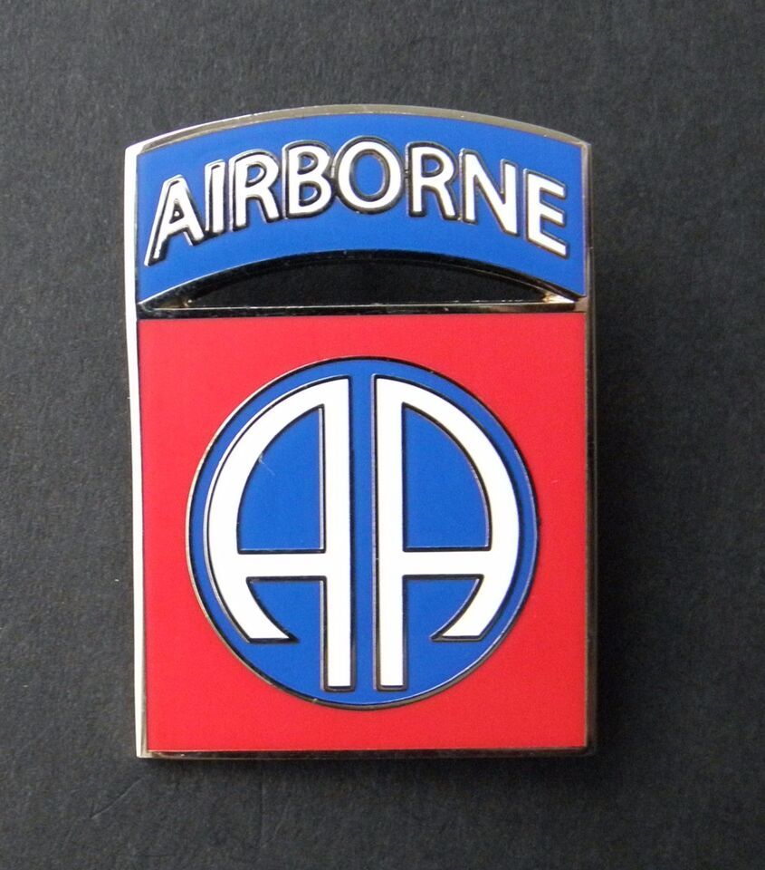 82ND AIRBORNE DIVISION LAPEL HAT PIN BADGE UNITED STATES ARMY 1.5 x 1 ...