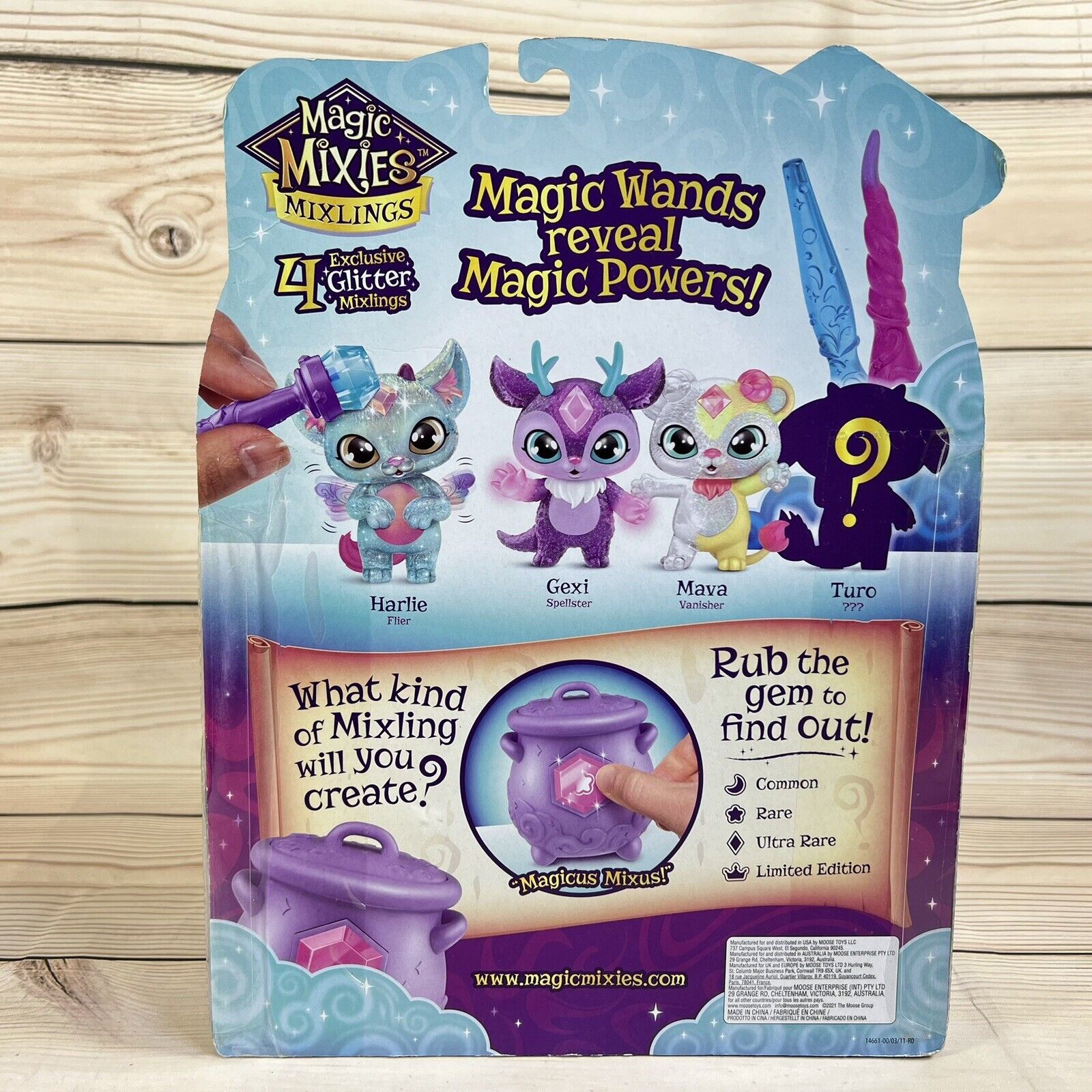 Magic Mixies Mixlings Shimmer Magic Mega 4 Pack, Magic Wand