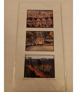 David Campos San Francisco Three Photographs Matted Size 7&quot; X 14&quot; Signed - $29.99