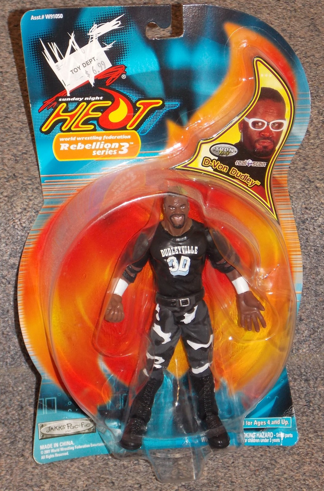 Orlando Jordan WWE Action Figure (Loose) - JAKKS Pacific 2003