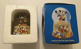 Disney Mickey Minnie Mouse Waltz Flowers 6" Musical Motion Waterball Snow Globe  - $49.49