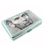 Abraham Lincoln Metal Silver Cigarette Case D 01 American President Abe Activist - $5.89