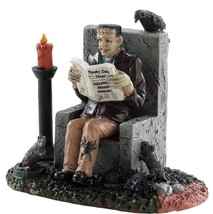 Lemax Spooky Town 2018 MONSTER READING SPOOKY NEWS #82570 Figurine NEW I... - $12.94