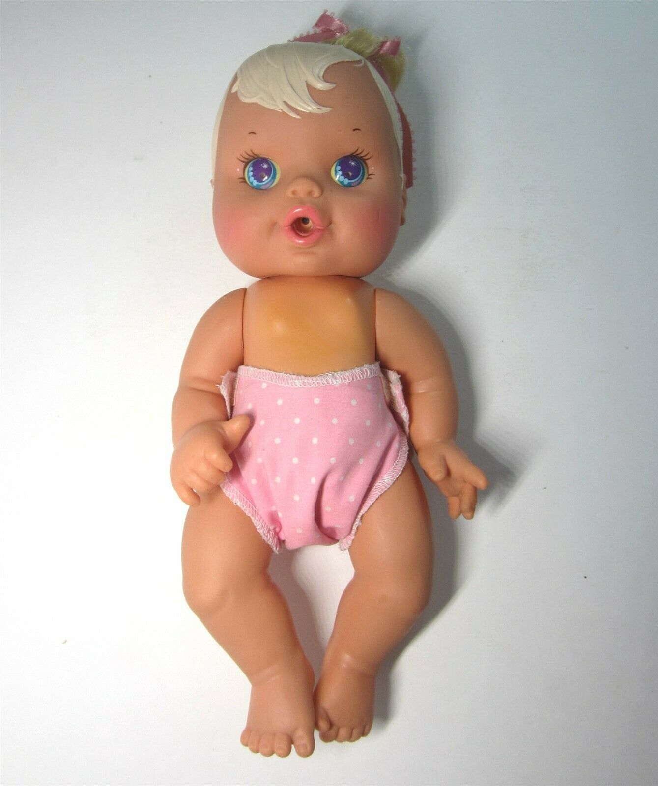 Vintage Kenner Baby Alive Doll 1973 /74 With Diapers Food Dish Booklet Box  Bib Dish Spoon Bottle Blanket 