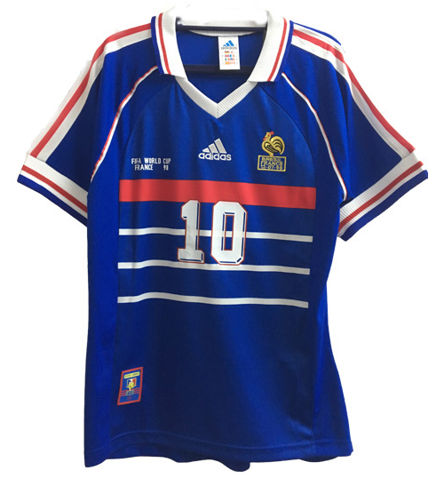 France World Cup 1998 Soccer Jersey ZIDANE and 50 similar items