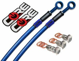 Yamaha R3 Blue Brake Lines (Non-ABS) 2015-2020 Front Rear Stainless Steel Kit - $108.83