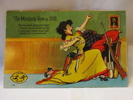 Antique Leap Year Postcard - &quot;The Maiden&#39;s Vow in 1908&quot;, Unposted - $9.99
