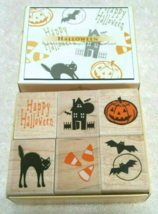 Hero Arts Halloween Stamps, Boxed Set of 6, LL708, Pumpkin Bats Candy Corn - NEW - $10.95