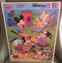 Disney Babies 1984 Golden Frame Tray Puzzle Ages 3-7, 24 Pieces Playground - $15.96