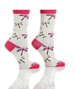 Dragonfly Women&#39;s Premium Crew Socks Yo Sox Motifs Fits Size 6 - 10 Cott... - $9.90