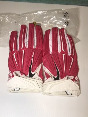 NIKE Superbad Receiver Red White Football Gloves NEW Mens Sz 4XL XXXXL