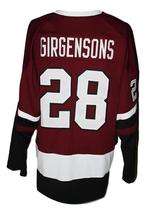Any Name Number Team Latvia Custom Hockey Jersey New Sewn Maroon Any Size image 5