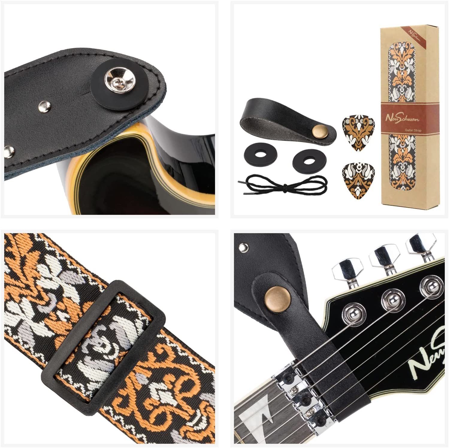 Bikoney Guitar Stand 7-Holder for Acoustic, Electric Guitar, Bass, Guitar  Rack Adjustable for Multiple Guitars, Guitar Accessories Gifts for Men