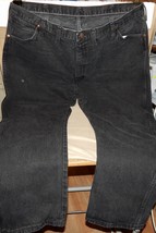 Wrangler Black Jeans Mens Size 44 X 30 Straight Leg 13MWZWK 100% Cotton ... - $23.49