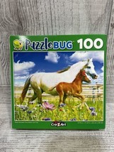 Puzzlebug Welsh Mountain Pony Mother and Foal CraZArt 100 Piece Puzzle NEW - $2.96