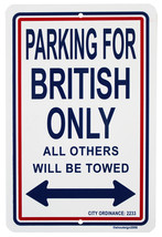 United Kingdom  Parking Sign - $11.94