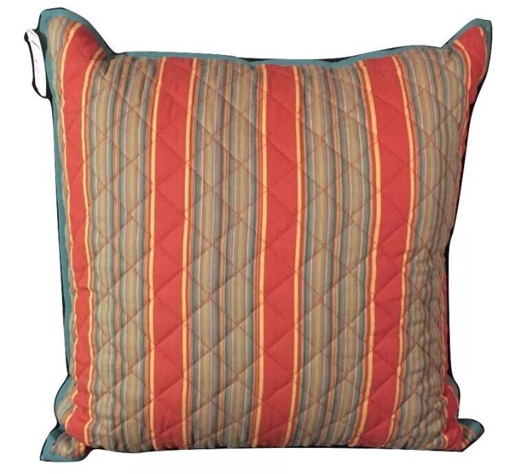 CHAPS Home PILLOW Size: 20x 20" NEW Striped Throw ANNABELLE Bedding - $89.99