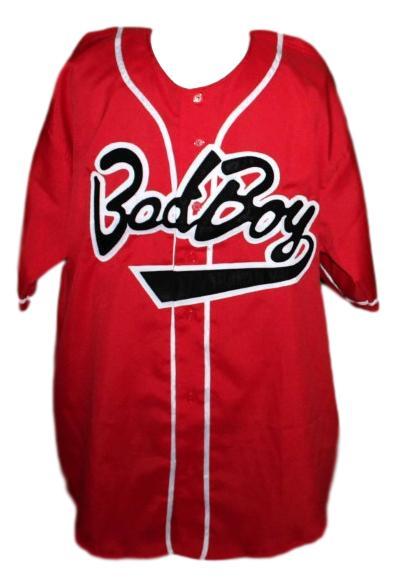 Biggie smalls  10 bad boy baseball jersey button down red   1