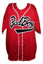 Biggie Smalls #10 Bad Boy Baseball Jersey Button Down Red Any Size image 1