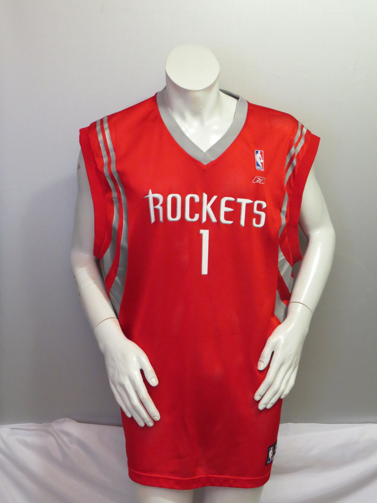 NEW Reebok NBA Houston Rockets Jersey Mens XL Blue Pinstripe Vintage  Authentic