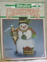Bucilla Christmas Plastic Canvas Snowman and Friend Doorstop/Mail Holder... - $49.49