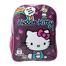 Hello Kitty Sanrio Backpack Pink Keropi Friends School Bag 15x12x5 NEW w... - $15.11