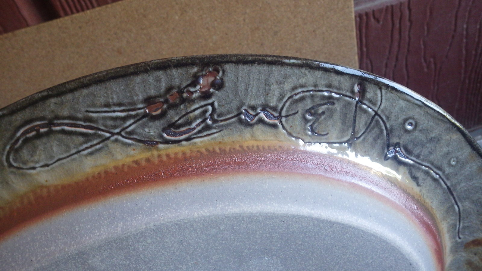 SCREAMING RED ASS POTTERY STUDIO PLATTER BY LANCE HENRIKSEN LIMITED