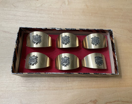 Set of 6 Vintage "Be My Guest" Napkin Rings