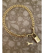 Louis Vuitton Lock on 16" Choker Chain Curb Necklace - $89.00