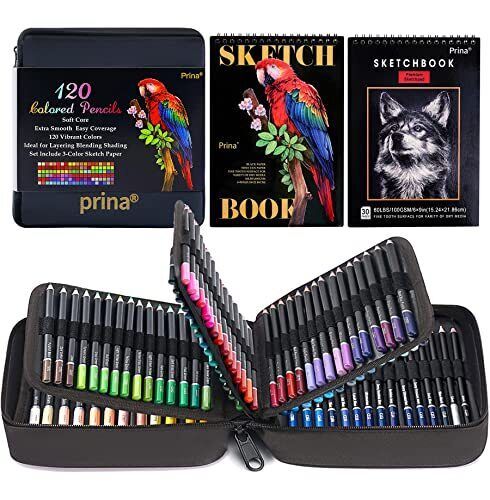PRINA Art Supplies 120-Color Colored Pencils and 50 similar items