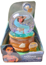 Disney Moana Musical Water Snow Globe Jewelry Box Figure Seashell Ring NIB NEW - $39.59