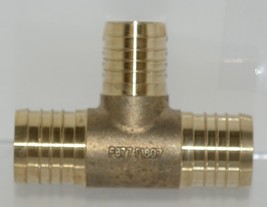 Zurn QQT776GX 1-1/2&quot; X 1-1/2&quot; By 1-1/4 Inch Barbed Reducing Brass Tee - $37.99