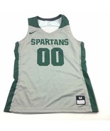 Nike Spartans #00 Mesh Back Basketball Game Jersey Women&#39;s M Gray 932227 - $7.80