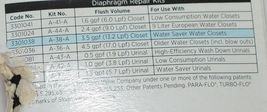Sloan A38A Water Closet Flushometer Repair Kit Traditional Segment Diaphragm image 3