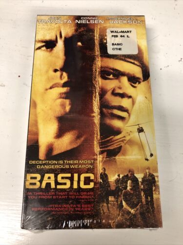 Basic New Sealed John Travolta Samuel Jackson Connie Nielsen (VHS, 2003 ...