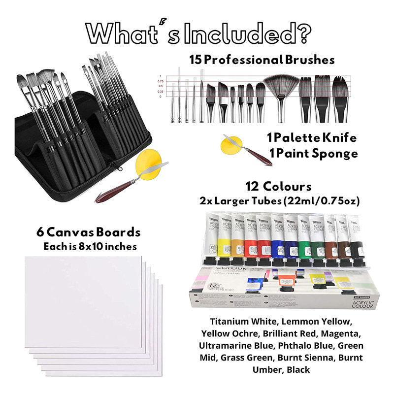 Hiwawind Water Marbling Paint Art Kit for Kids - Art Supplies for