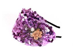 Elegant Headband Fashion Hairband Wide Headwrap Hair Accessories, Purple
