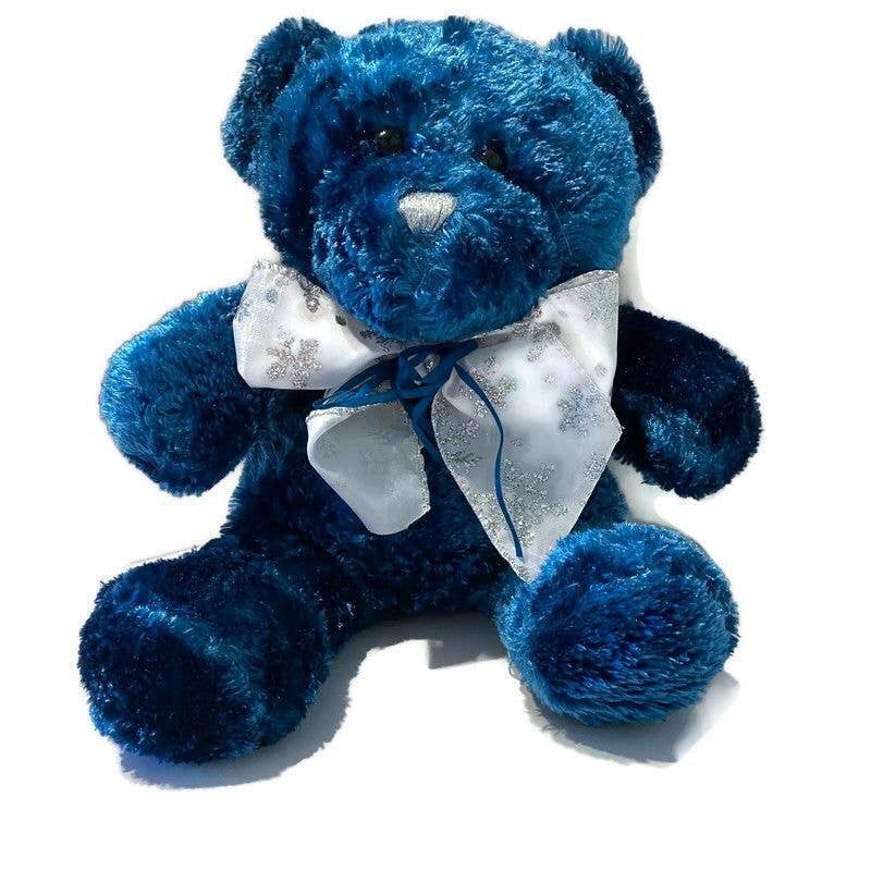 Dan Dee Collectors Choice Teddy Bear Plush Hard To Find Blue Silver Stuffed Dan Dee 0819