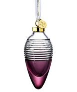 Waterford Crystal 2021 Lismore Love Drop Ornament Cranberry Holiday #105... - $79.00