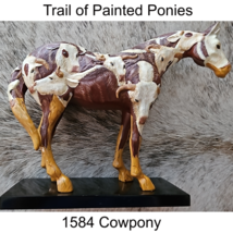 Painted Ponies Cowpony #1584 Artist Lori Musil Retired 2005 Pre Loved In Box image 1