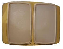 Tupperware Ice Bucket Insulated 2 piece Dark Brown #1683 Push Button Lid