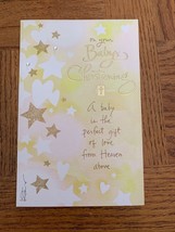 Unisex Baby Christening Greeting Card, comes with envelope. - $5.89