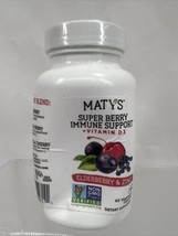 Maty&#39;s All Natural Super Berry Immune Support + Vitamin D3 60 Capsules  ... - $5.29