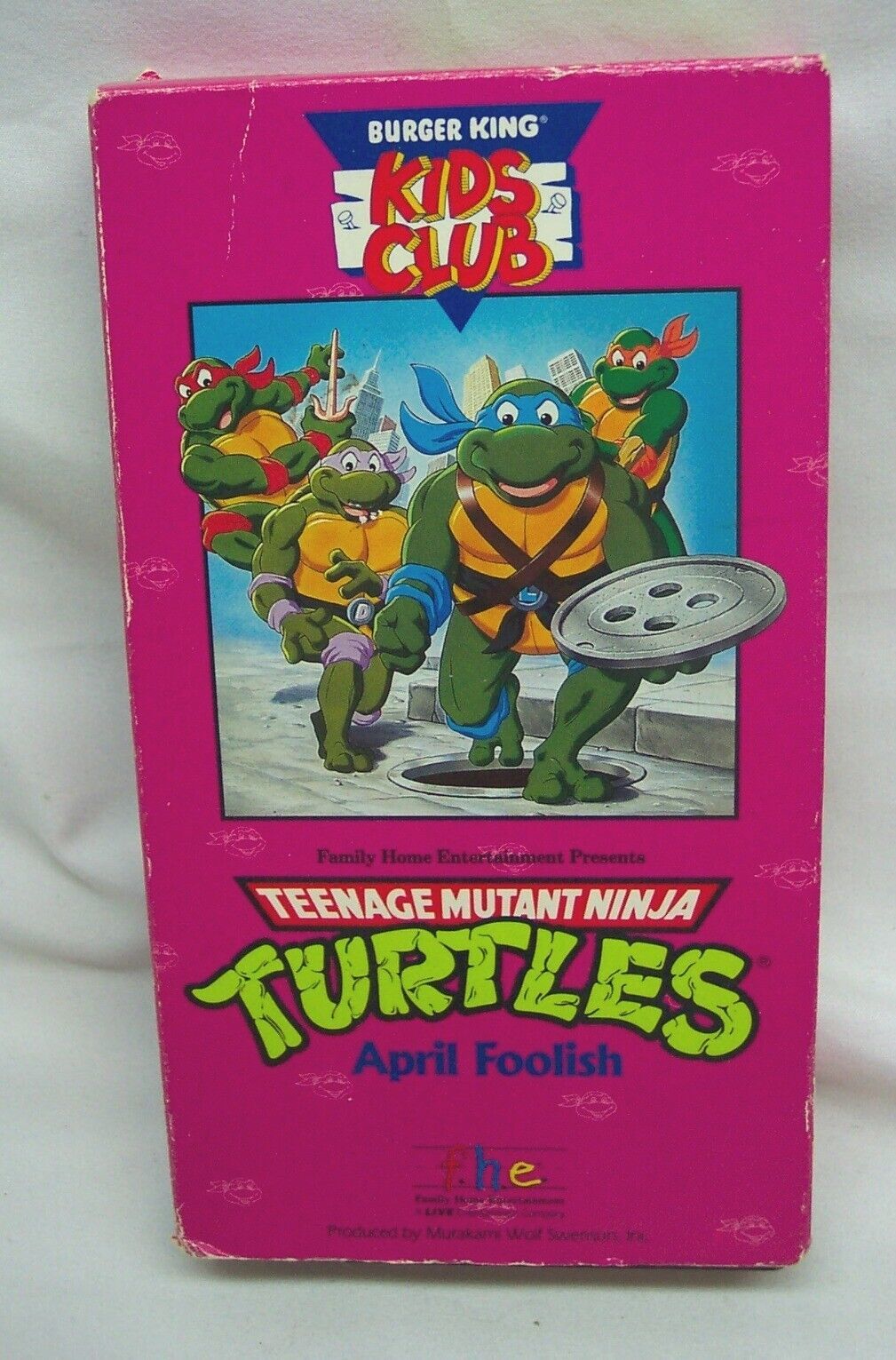 TEENAGE MUTANT NINJA TURTLES April Foolish Cartoon VHS VIDEO 1990 ...