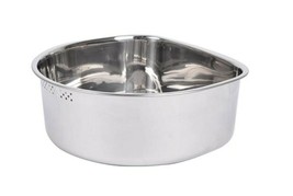 Characin Stainless Steel Dishpan Basin Dish Washing Bowl Portable Tub (D Shape)